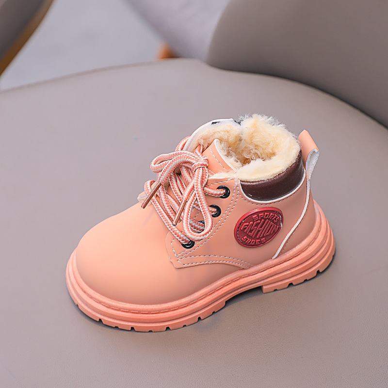 Designer Snow Boots 2025 New Winter Children's Yellow Ankle Boots Slip-Resistant Martin Boots for Big Kids Boys Girls Free Shipping