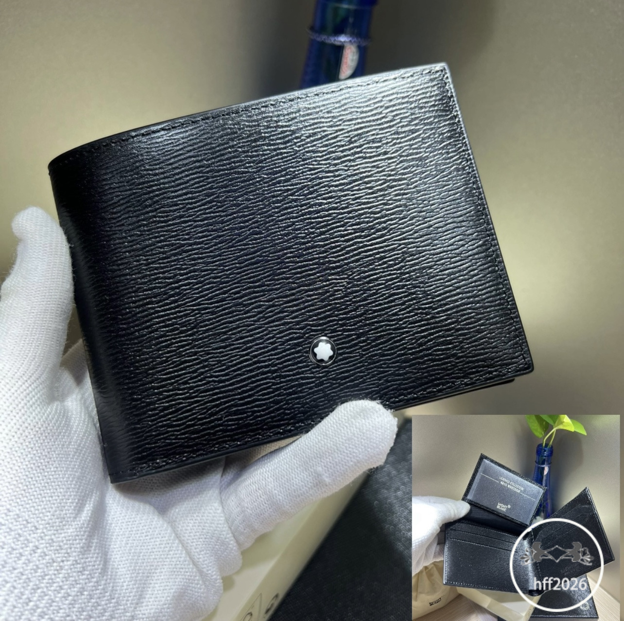 Passport bag designer wallet stylish men's and women's ID assport ID card wallets credit card pocket card slot purse card holder cowhide handbag comes with dust e7