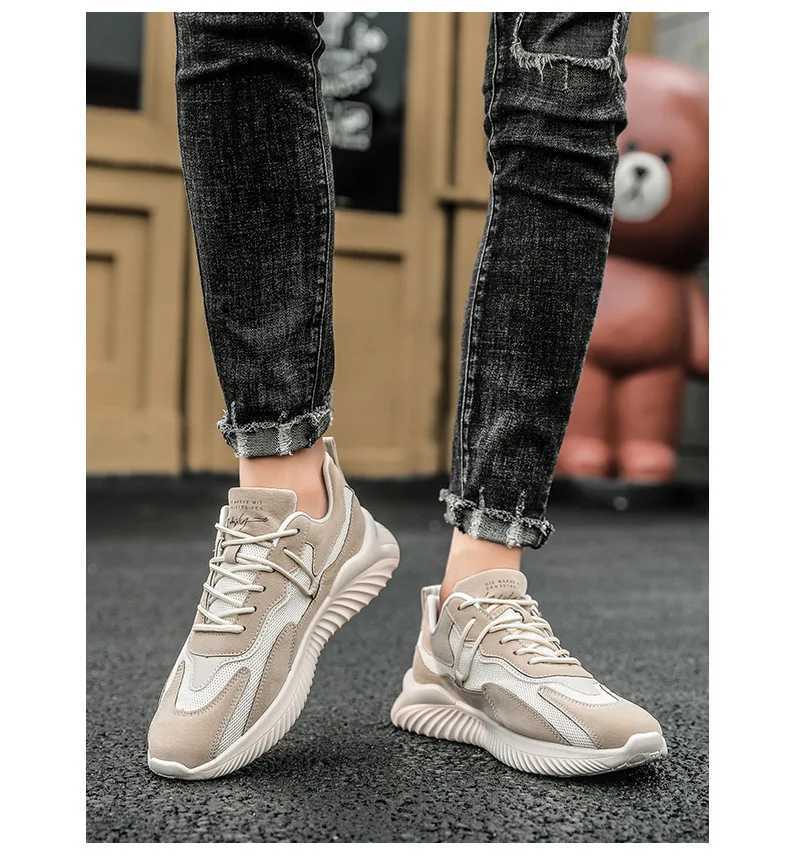 Mens fashionable casual sports shoes outdoor mesh breathable air cushion running sports shoes mens tennis shoes jogging summer Zapatillas Y250416