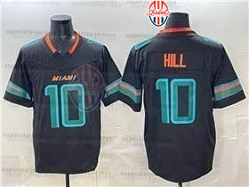 17 Jaylen Waddle Custom 2025 Rivalries JerseyS 1 Tua Tagovailoa De'Von Achane Tyreek Hill Jordyn Brooks Dodson Jaelan Phillips Bradley Chubb