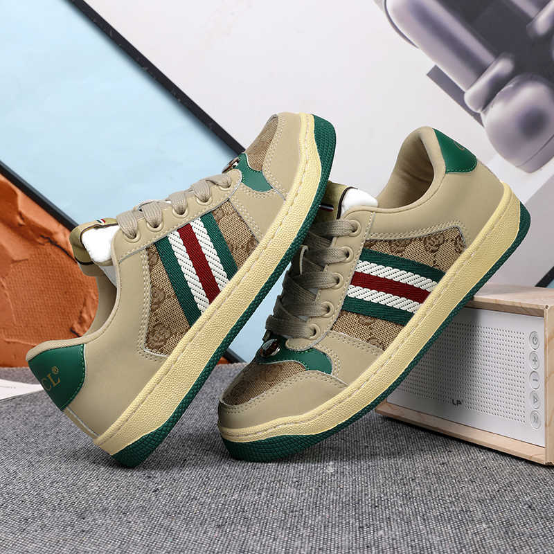 Designer men's casual shoes luxury sports shoes brand fashion shoes men's and women's shoes retro leather shoes low top sports shoes gr