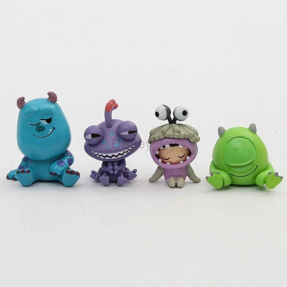 Disney toy Monsters Inc Sullivan Mike Wazowski Randall Boo Cartoon Kawaii Q-Version Doll Shaped Toy Set 4 pieces/set Y2504016