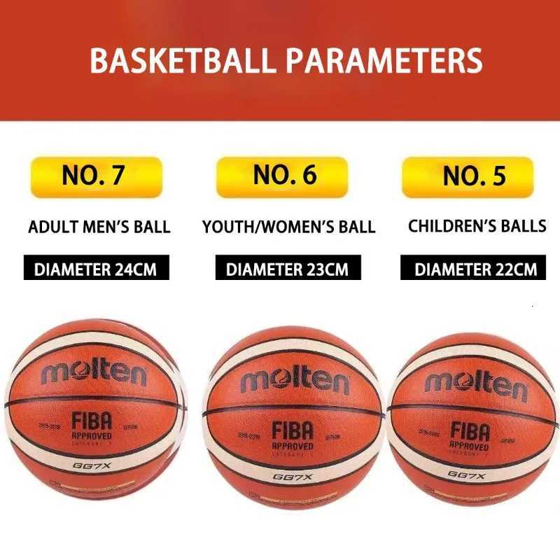 GG7X Basketball PU Leather for Adult Teenager Children Outdoor Indoor Match Training FIBA ApprovedW251115