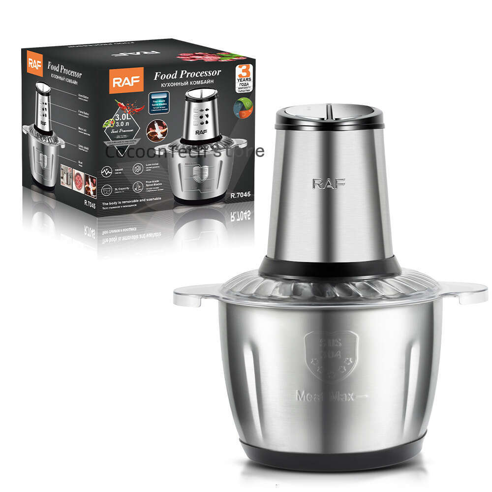 European household 3L commercial electric grinder, large capacity filg hine, garlic beater, meat beater