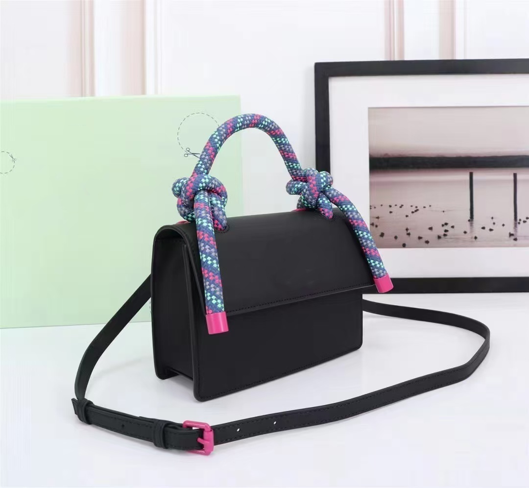women handbag Fashion bag black red straps canvas belt black Shoulder multi purpose pu white bag