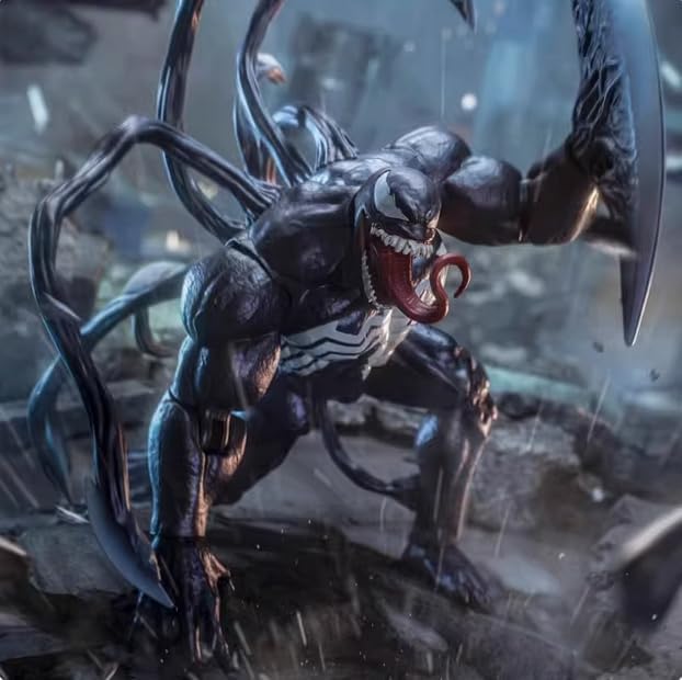 ZD Toys Venom Marvel Action Figure - Authentically Sized 22cm with Detailed Accessories for Ages 6+