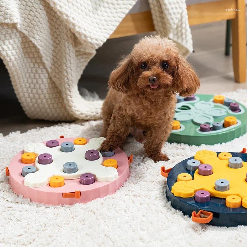 Update Dog Puzzle Toys Slow Feeder Interactive Increase Puppy IQ Food Dispenser Slowly Eating Nonslip Bowl Pet Cat Dogs Training Game