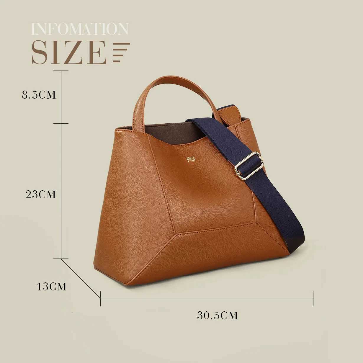 PG Luxury High Capacity Tote Bags for Women 2025 autumn and winter fashion Shoulder Bag Designer Female Casual Shopping HandbagW251115