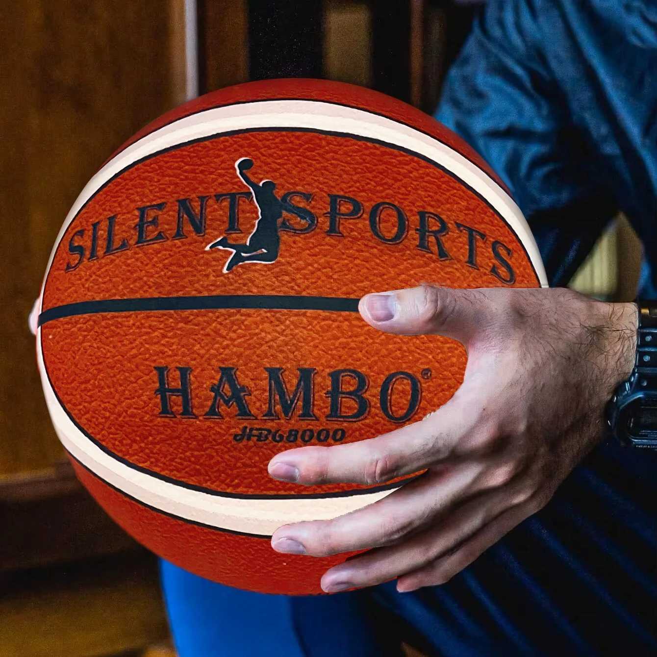 Indoor Silent Basketball Cloth Cover Size7/6/5 Soft High Elastic Foam Mute Ball No Noise Sports Ball Adults Child Sport GameW251115