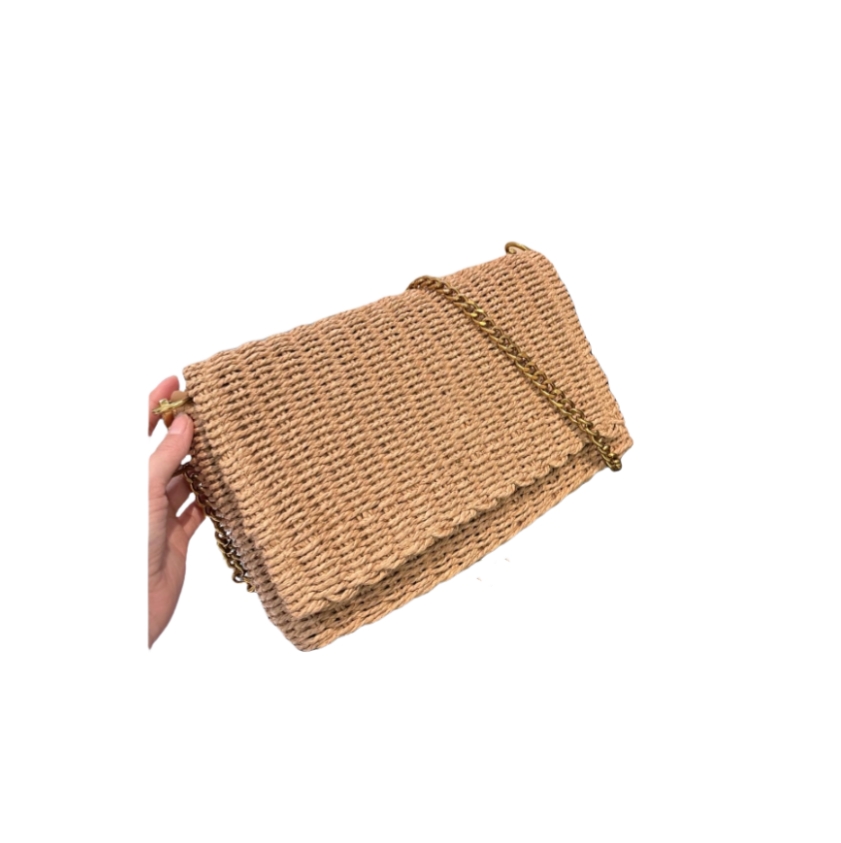 High Quality Designer Women Bag Tote Shoulder Bags handbag girls ladies Luxury Fashion purse clutch woven raffia summer bag Y1811