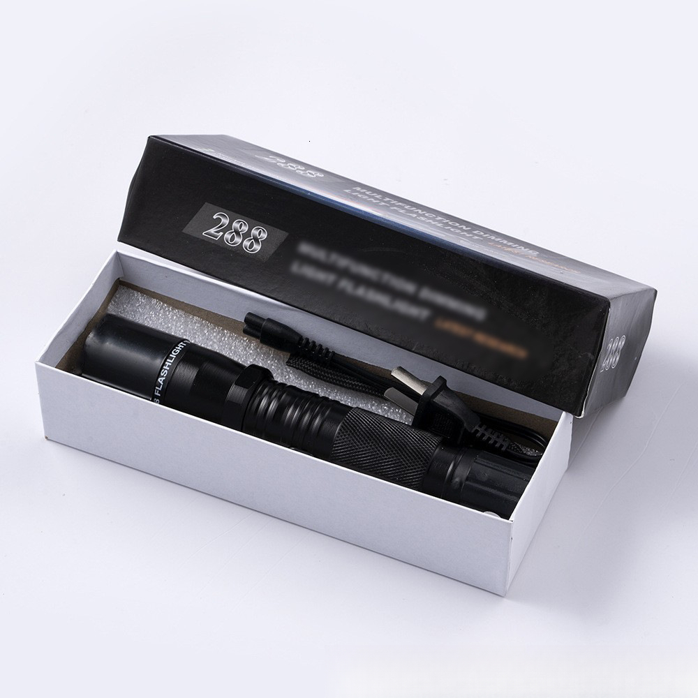 New explosion-proof outdoor lighting multi-function flashlight keychain straight charge 288A fashion-L1886