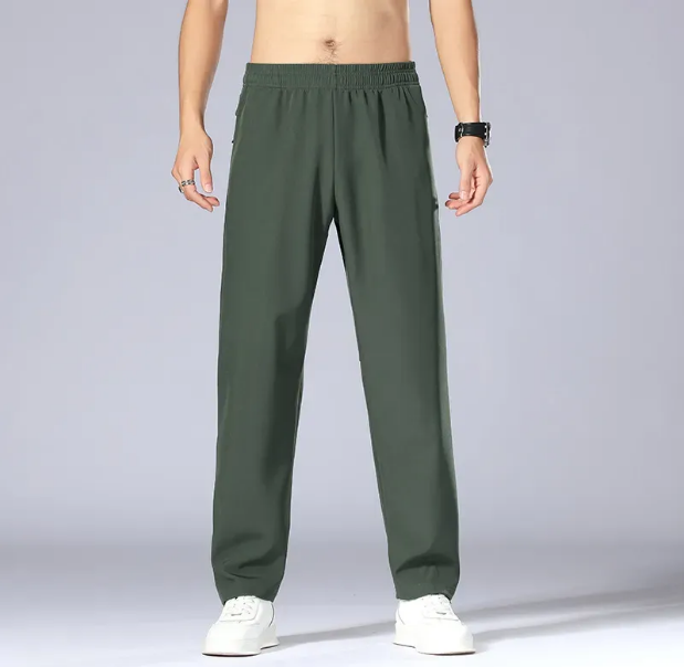 2024 Jogger Long Pants Sport Yoga Outfit Quick Dry Drawstring Gym Pockets Sweatpants Trousers Mens Casual Elastic Waist fitness Z260315