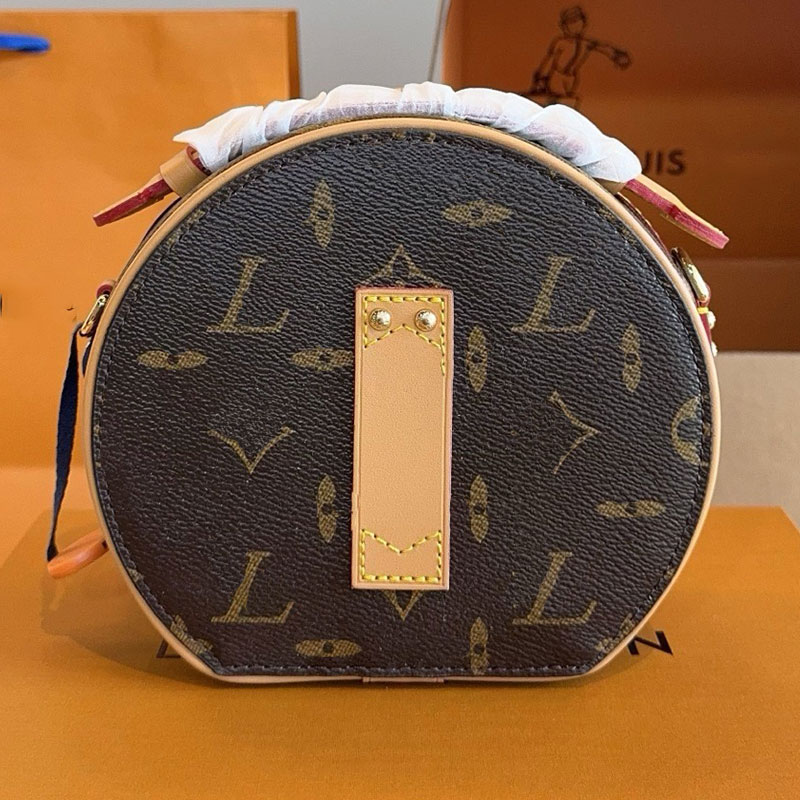 Ladies round mini handbag new shoulder bag fashionable chain bag high density woven belt pink round bag canvas leather bag