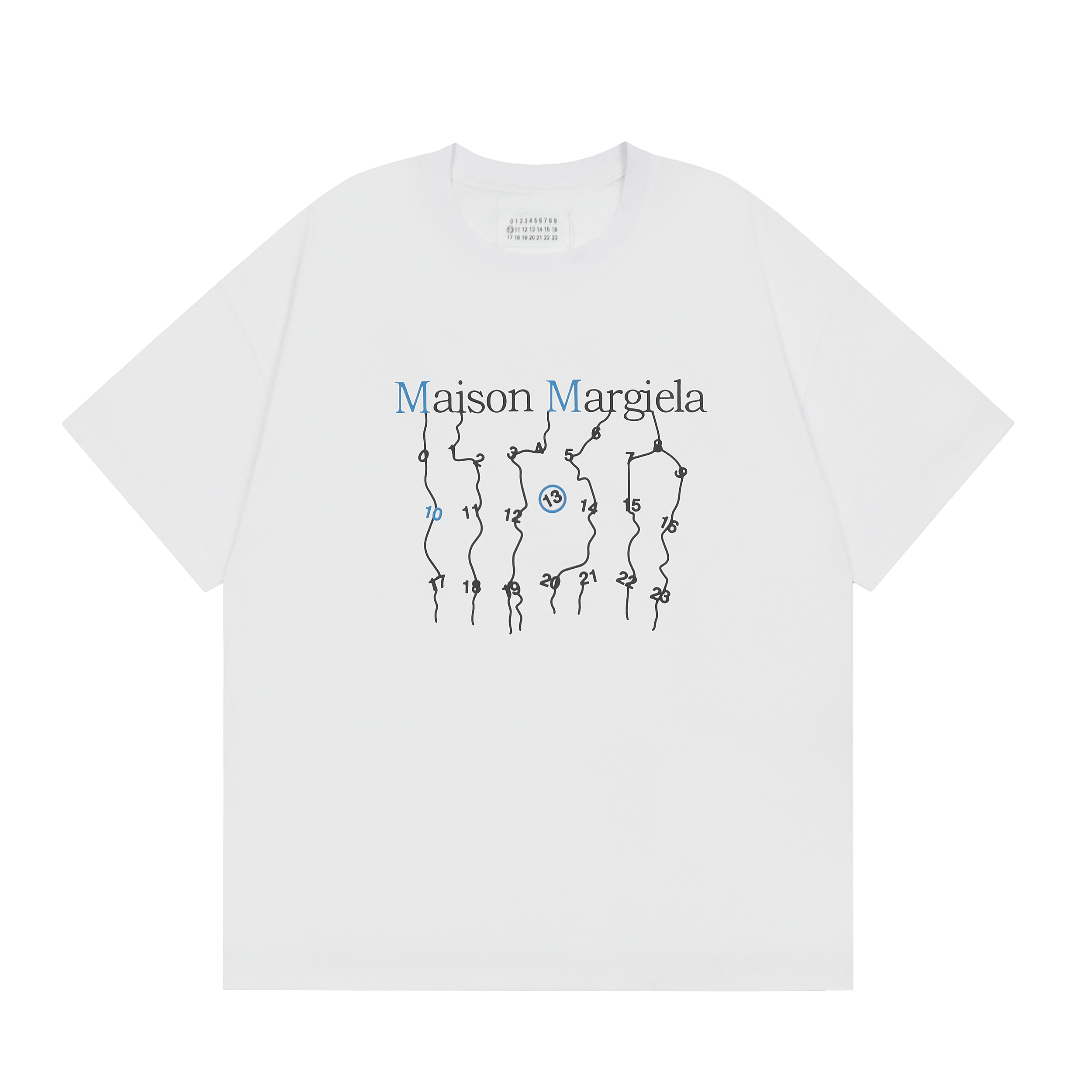 mens designer T-shirt fashionable and luxurious Maisonlies Margielalies brand T-shirt pure cotton and breathable mens and womens couple pattern printed T-shirt M853