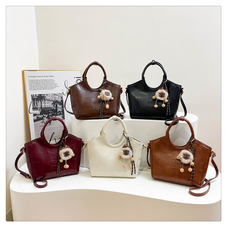designer bag new Fashionable high-grade textured soft leather bag for women Versatile handbag Commuter crossbody basket bucket bag