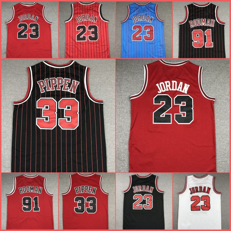 23 Michael Basketball Jerseys Scottie 33 Pippen Dennis 91 Rodman Demar Lonzo DeRozan Ball Derrick Zach Rose LaVine North Carolina Tar Heel Retro
