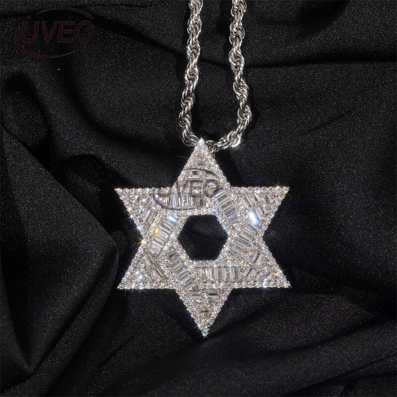 925 Gold Sterling Silver Iced Out VVS Jewelry Moissanite Cuban Chain Hip Hop Pass Diamond Tester Pendant Cuban Link Chains Women Gift