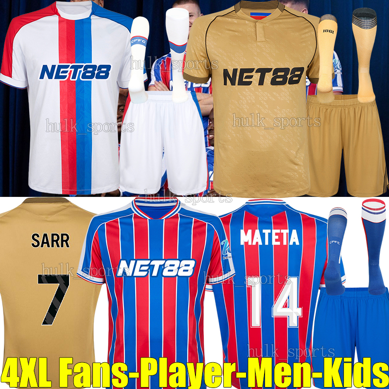 4XL 25/26 PaLaCeS 3rd Soccer Jersey cRyStals YEREMY MATETA SARR NKETIAH GUEHI ESSE NKETIAH UCHE RAK-SAKYI MUNOZ HUGHES DOUCOURE men kids Kits sock sets Football Shirts
