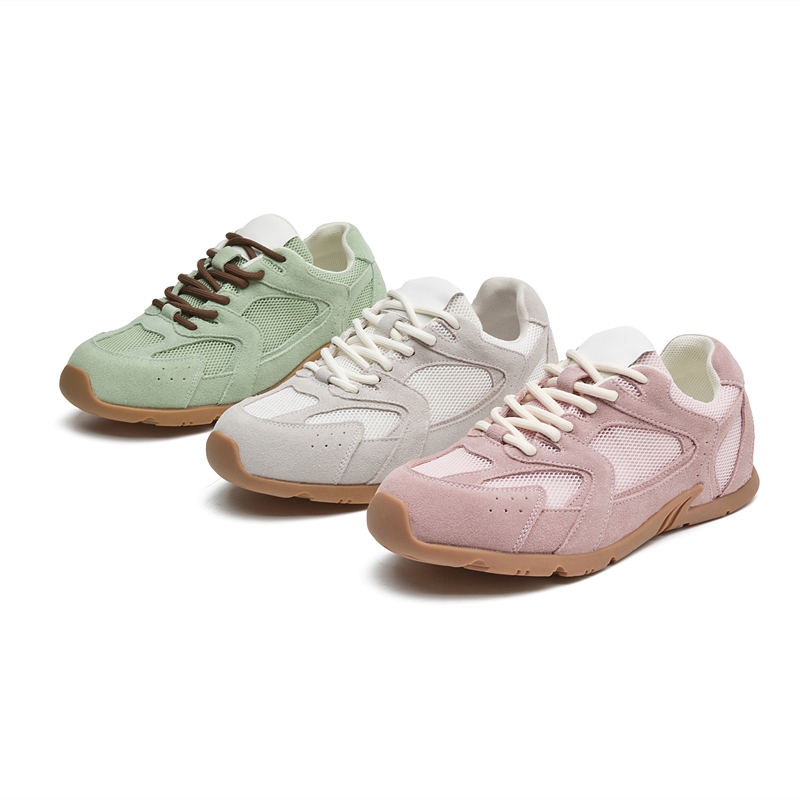 Women Sneakers Spring Summer Genuine Leather Retro Fashion Casual Flats Women Lace-up German Training Shoes Women