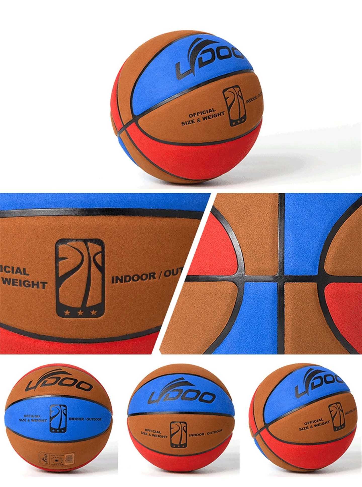 LYDOO Suede Cowhide Standard Size 7 Basketball Wear-resistant Non-slip Official Competition Ball Gift AccessoriesW251115