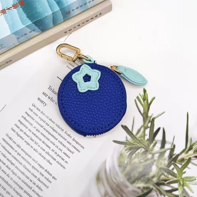 Fruit-shaped Coin Purse Gift Key Chain Leather Bag Charm Instagram-style Fresh and Minimalist Coin Organizer Pouch 251115