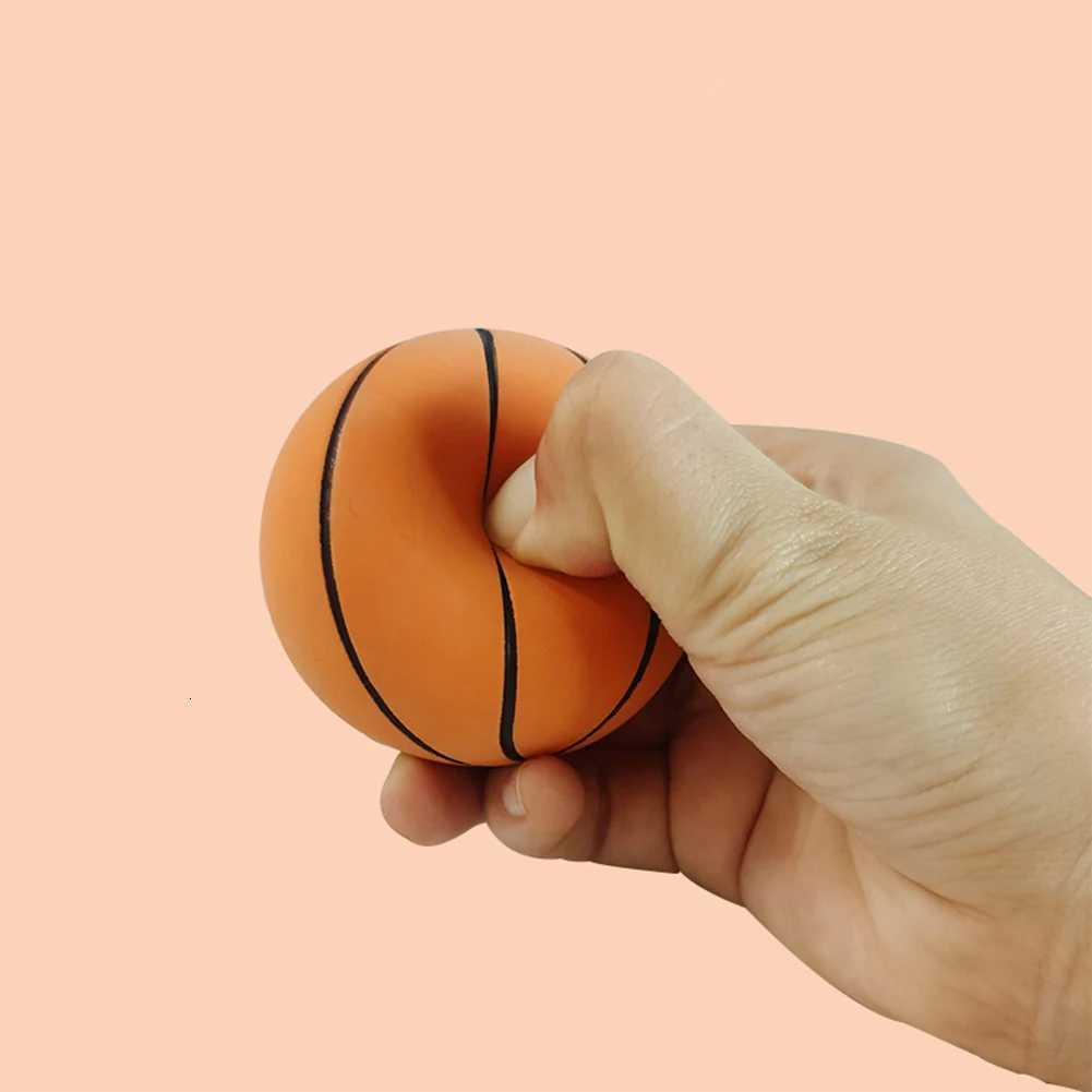 6cm High Elastic Mini Basketball Rubber Mini Sports Basketball Soft High Bouncy Decompression Ball Party Game for KidsW251115
