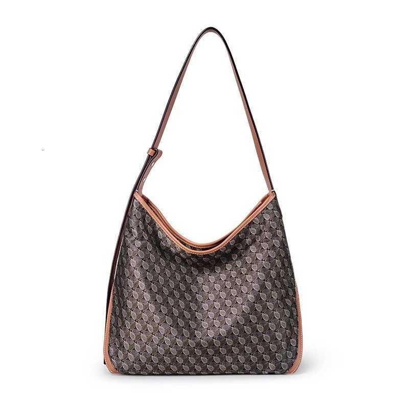 Fashion Hobo Bag Womens Shoulder Bag Geometric embroidery Old Flower Handbag Large Capacity Commuting Versatile Crossbody BagW251115