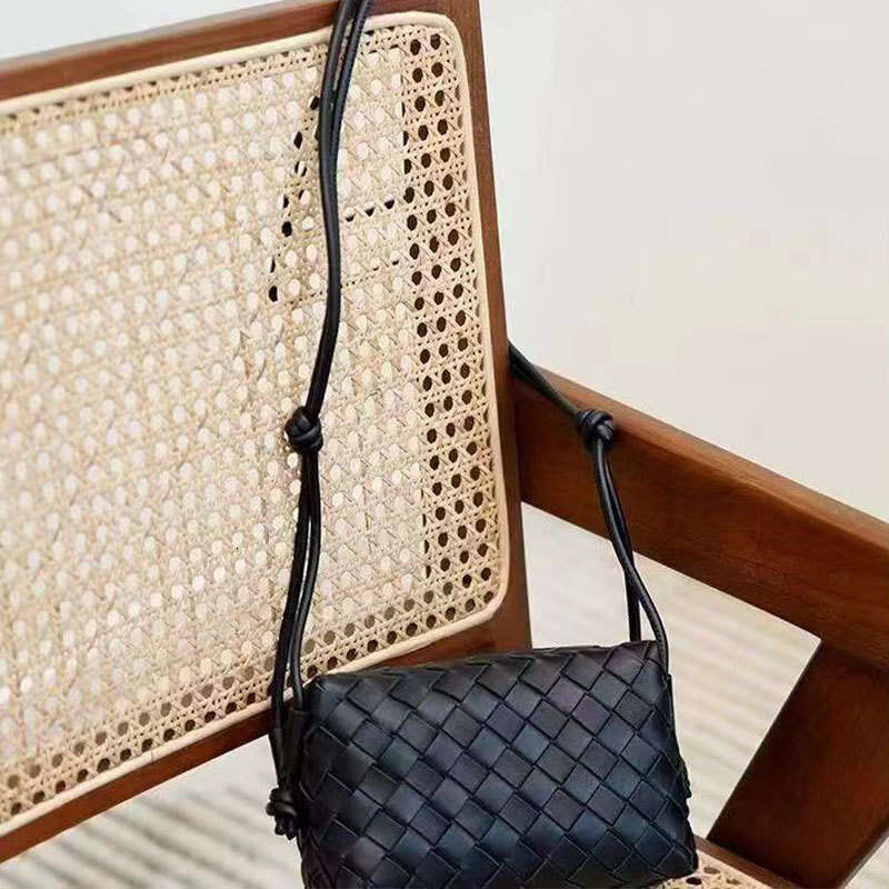 Women's Bags Leather camera hand woven new mini phone versatile small square bag, women's single shoulder crossbody bag