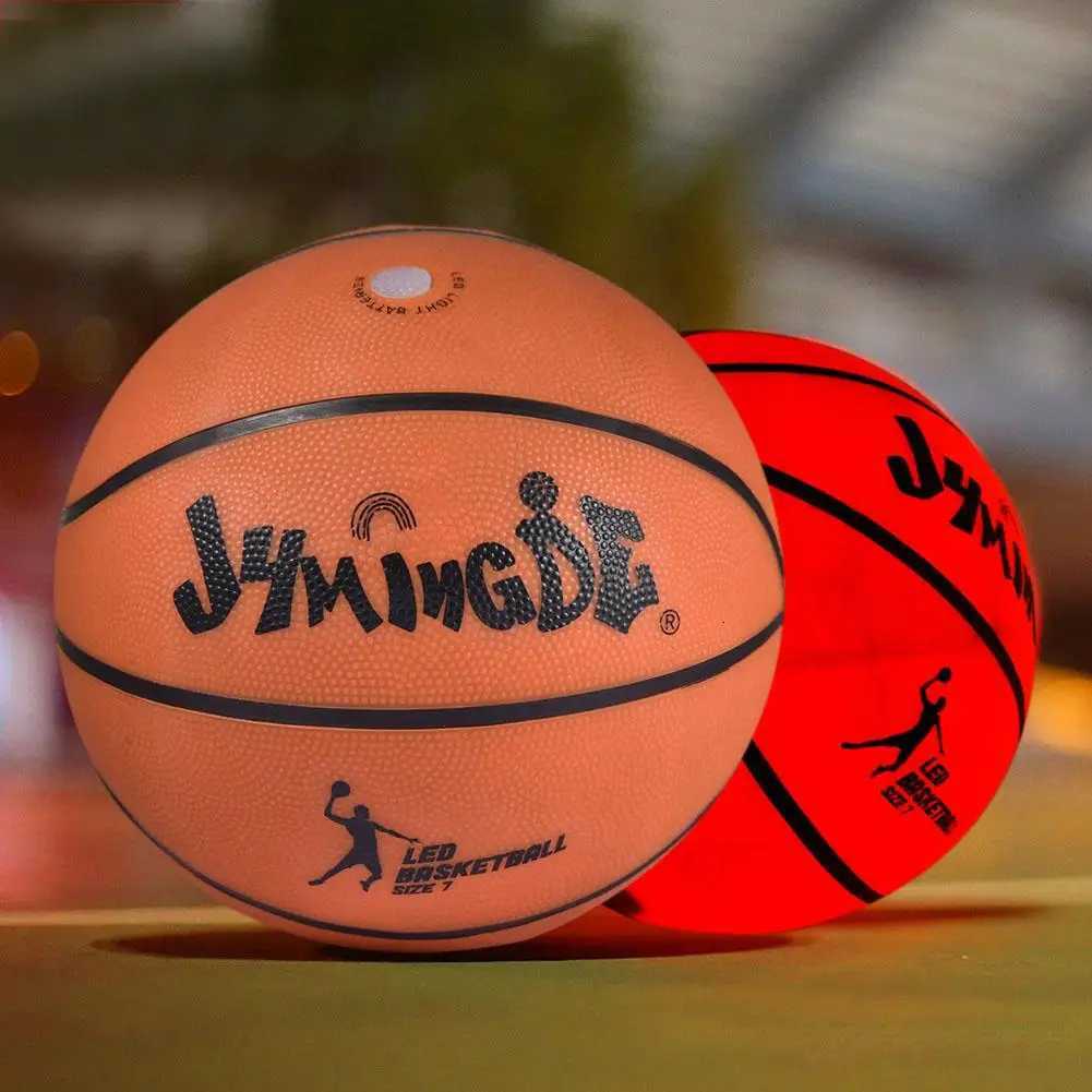 Night Light Basketball High Brightness LED Growing Rubber Basketball For Training Freestyle Performances Good Gifts NewerW251115
