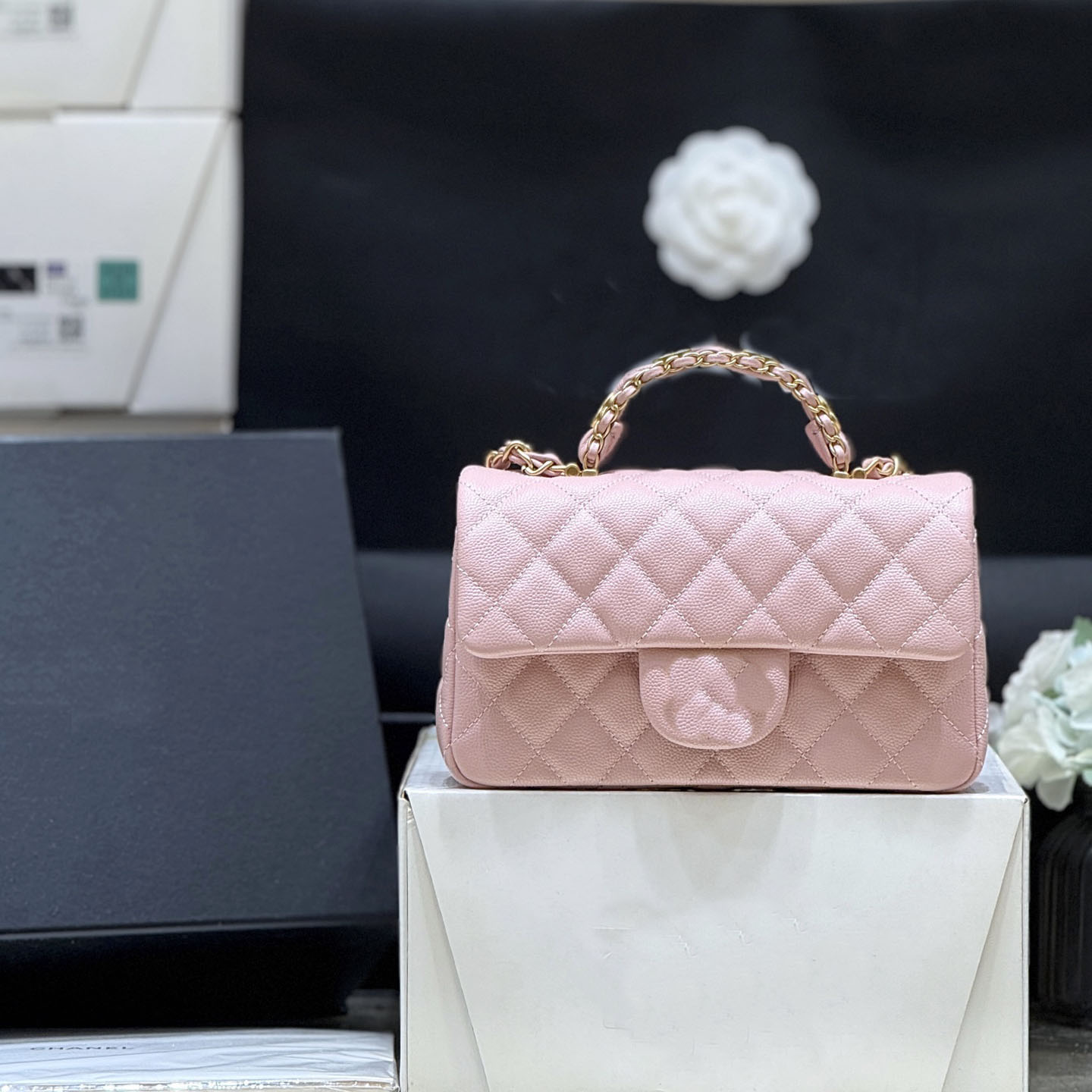 25B Lambskin Shoulder Bag - Casual Fashion CF Style 21x17x7cm Small Crossbody Bag for Women