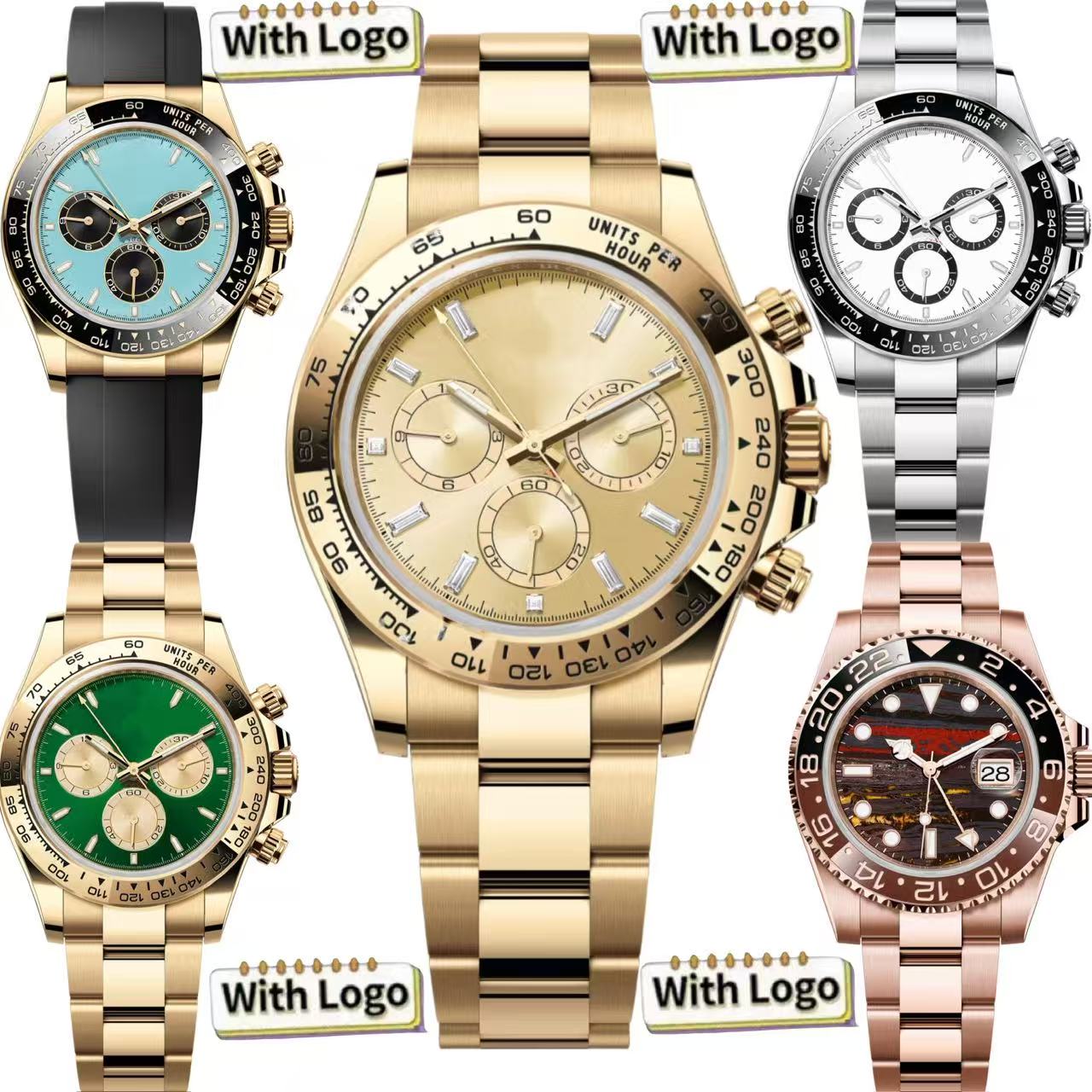 Mens watch daytons automatic movement Stainless steel/Rubber strap watches men designer 40MM mechanical waterproof Wristwatches with box Orologio di lusso