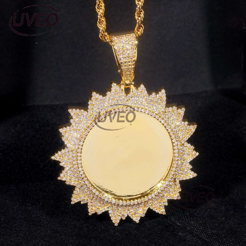 Iced Out Sterling Silver Jewelry 925 Gold VVS Moissanite Cuban Chain Hip Hop Pass Diamond Tester Pendant Cuban Link Chains Fashion Gift Moissanite Cha