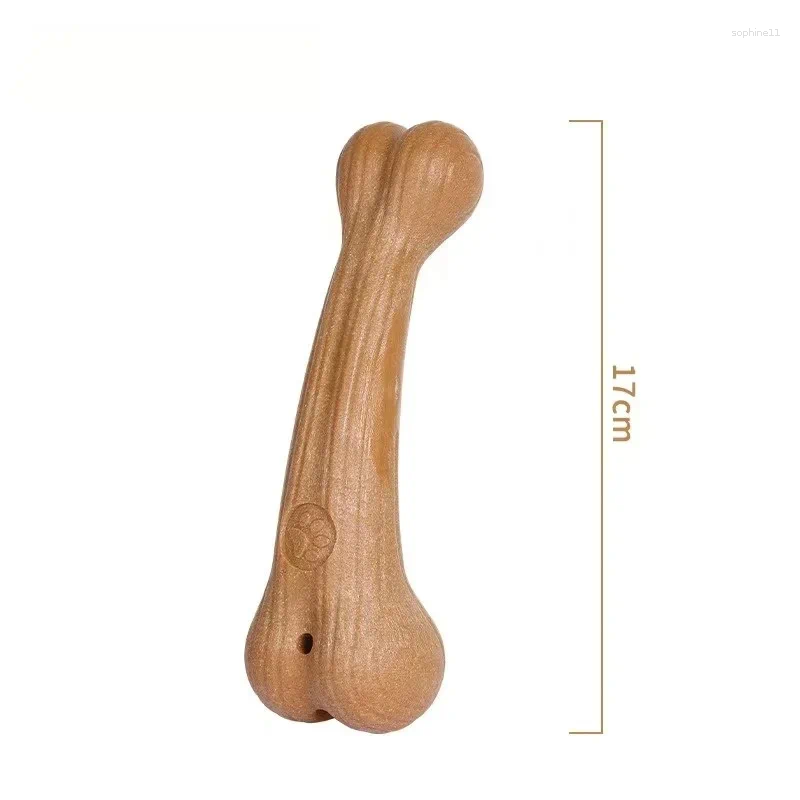 Update Bite Resistant Pet Dog Chew Toys Molar Teeth Clean Stick Interesting Pine Wood Cute Bone Shape Durable For Accessories
