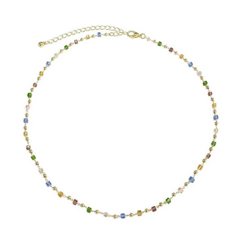 Bohemian womens colorful bead fashion jewelry set necklace party necklace handmade necklaceXJ250416