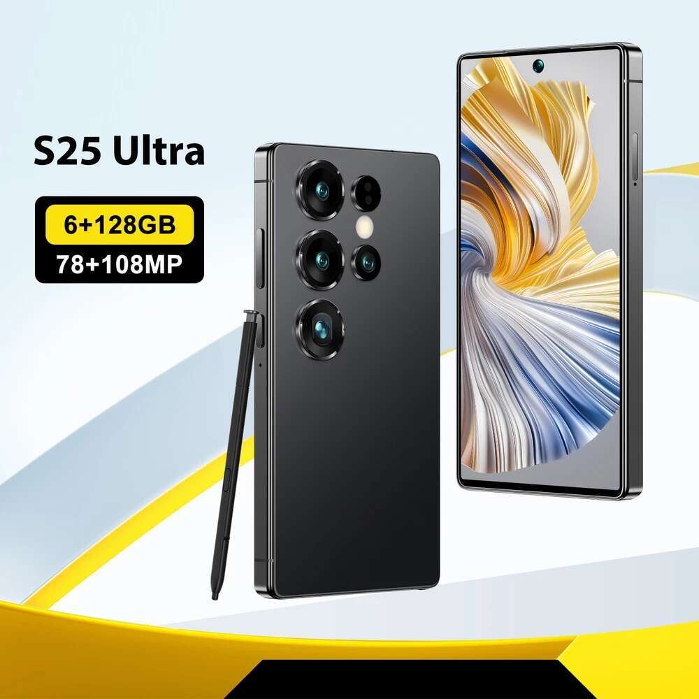 S24 S25 Ultra 5G Cell 16Gb+1TB /12+1TB Phone Touch Screen High-Definition Camera Fingerprint Unlock Facial Recognition