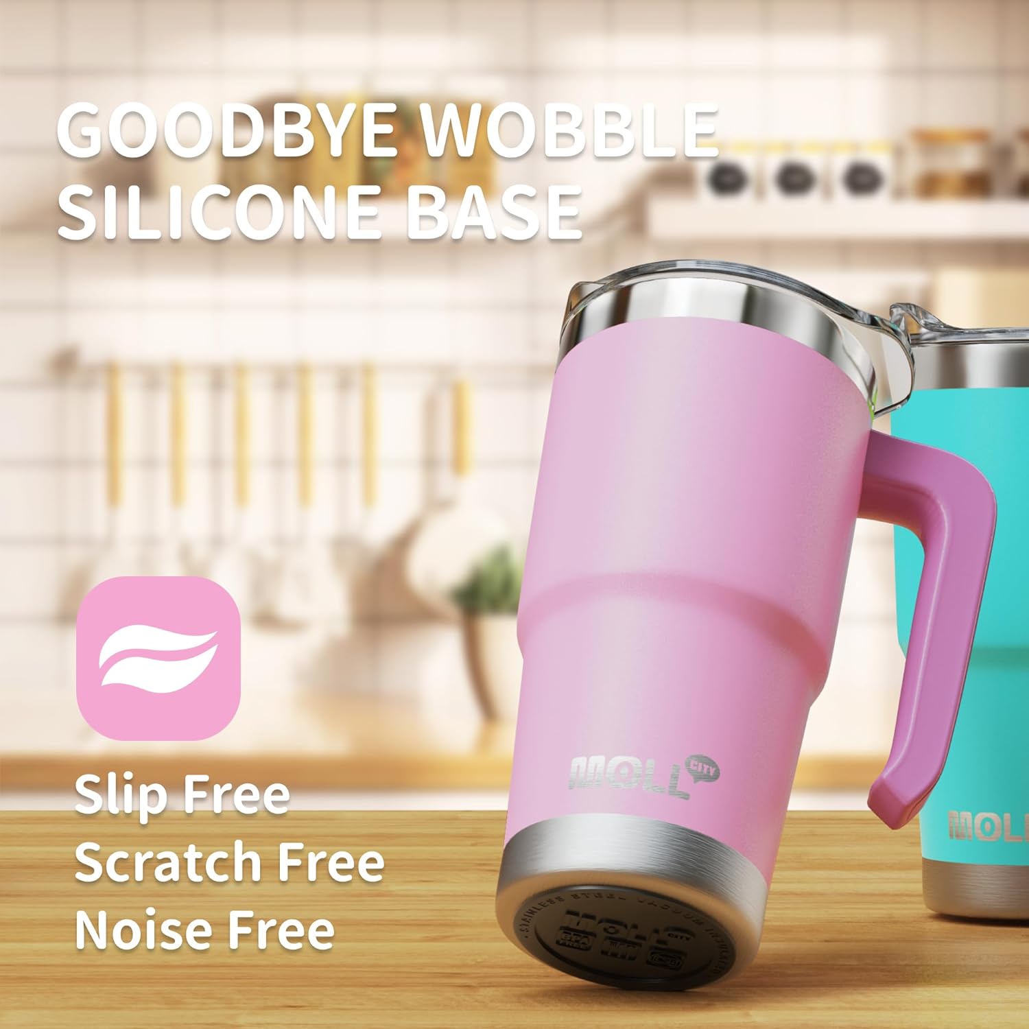 16 oz Tumbler with Handle Reusable Stainless Steel Vacuum Insulated Tumbler Cups with Lid and Straw Travel Coffee Mug