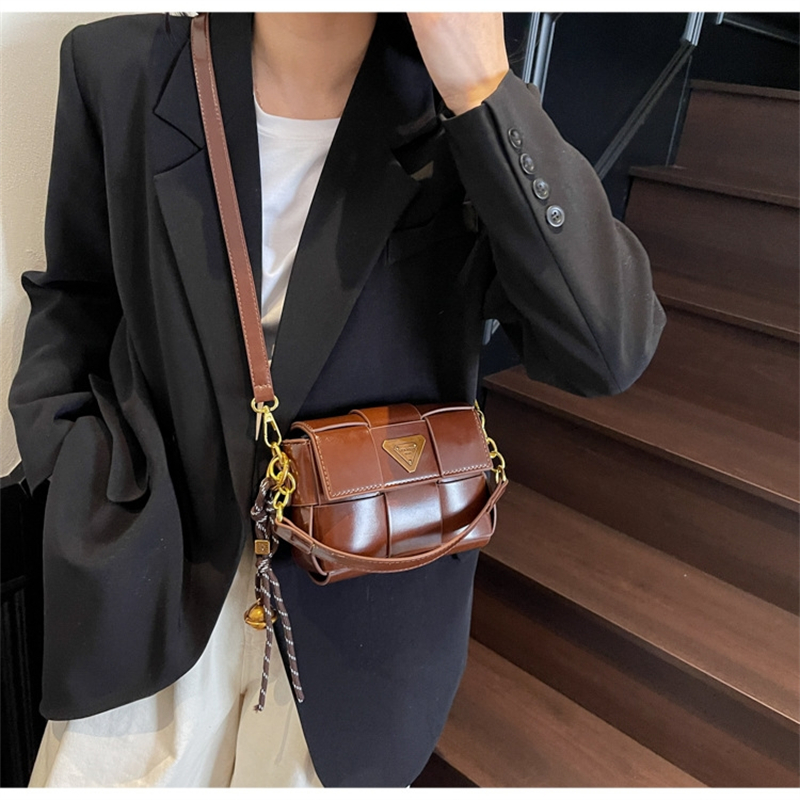 free shipping designers bags for womens 2025 new small square bag commuting woven bag crossbody bag high end sense simple fashionable