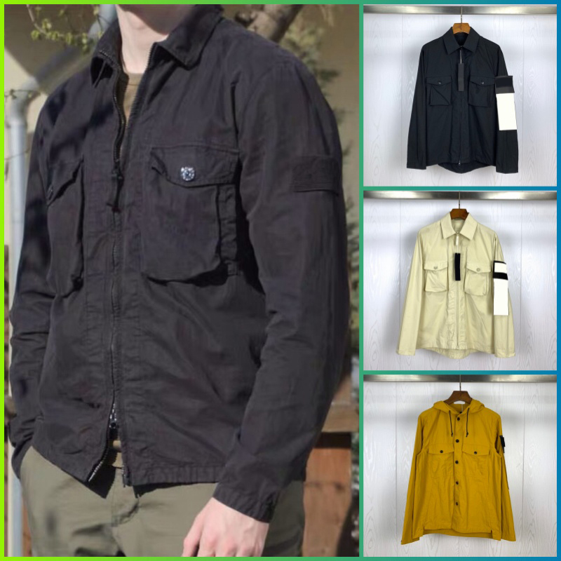 'stone' jacket'island' fashion casual men jacket designer jacket mens arm compass badge jackets men coat asian m--2xl