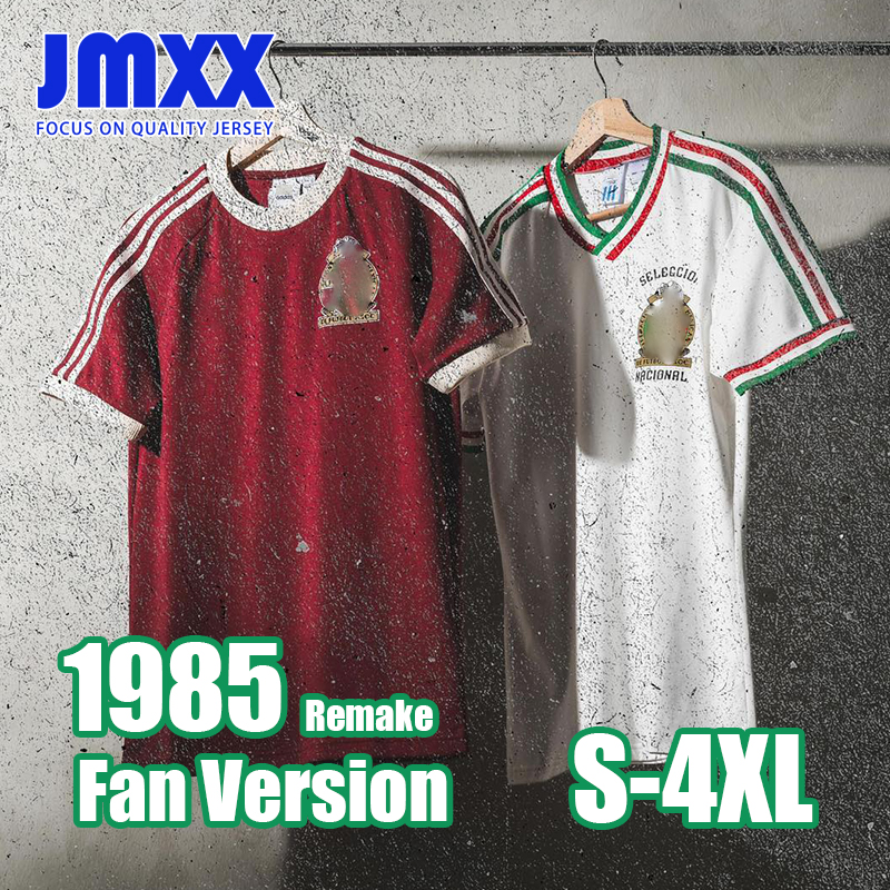 XXXL 4XL JMXX 1985 Mexico Remake Soccer Jersey Red White Pre Match Training Special Mens jerseys Football Man Shirt 2025 Fan Version