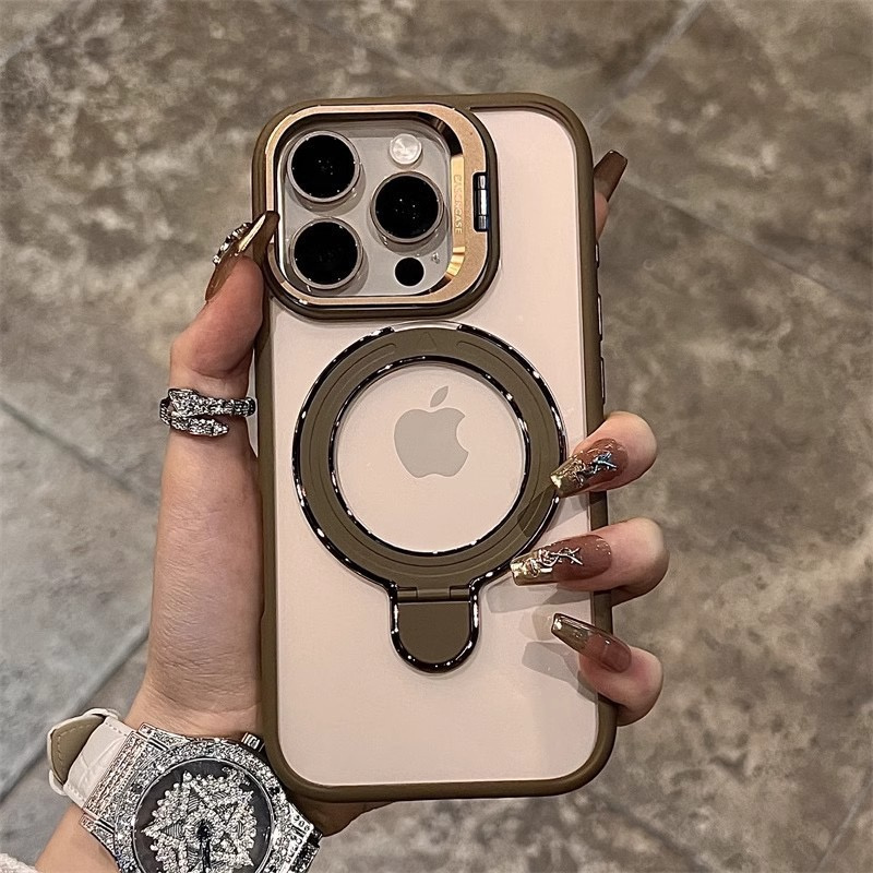 Transparent Clear Acrylic Magnetic Shockproof Phone Cases for iPhone 16 15 14 13 12 11 Pro Max Mini XR XS 8Plus With Retail Package Compatible Magsafe