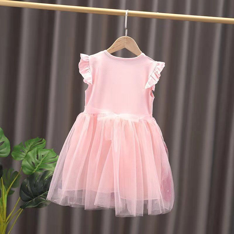 DISNEY girls' princess dress baby clothes kids clothes for summer suitable for holiday toddler clothes various colors without labels suitable for