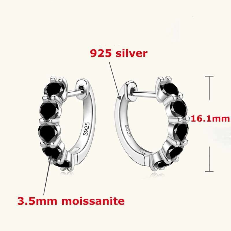 DJMAX 1ct Moissanite Stud Earrings for Women Top Quality Original Sterg Sier Lady's Dia Earring Hoop New 2023