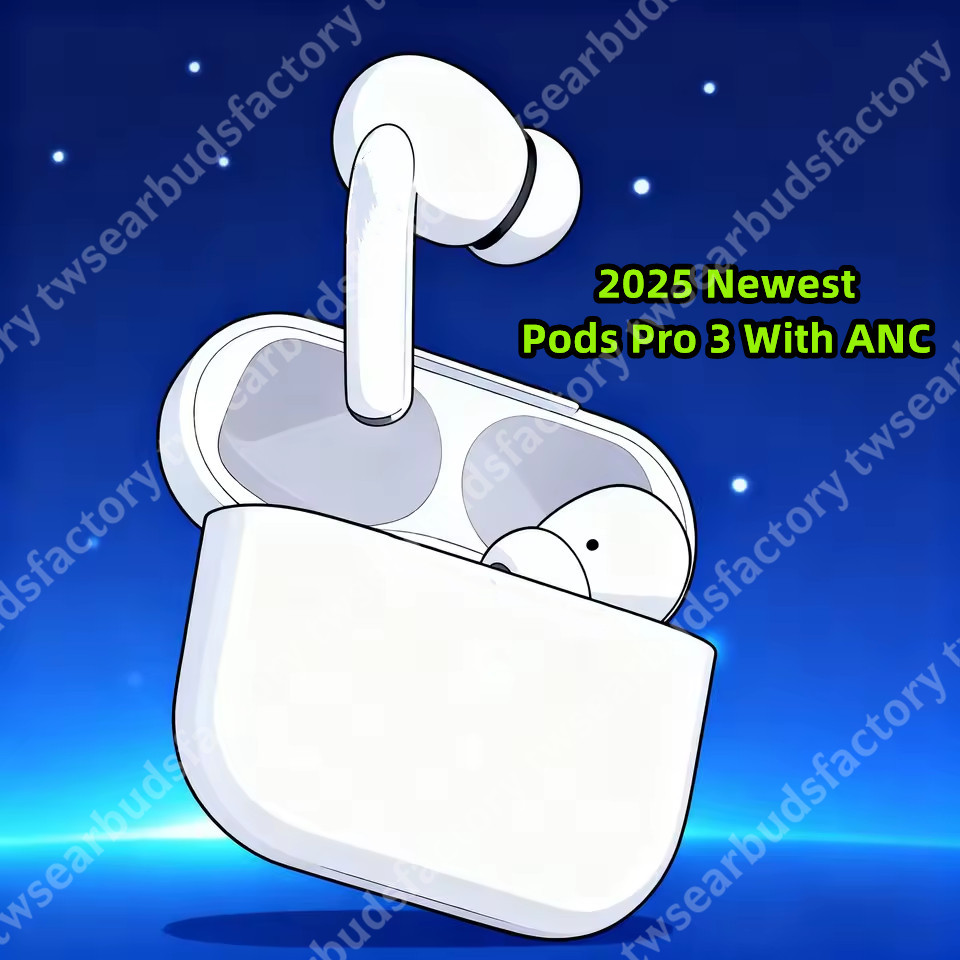 2025 Pods Pro 3 ANC TWS earbuds 2024 Pods 4th gen wireless earbuds Pro 2 USB-C With ANC Earphones noise canceling headphones Bluetooth headset Android iOS Universal