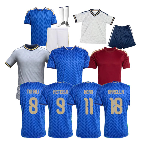 XXXL 4XL Italy 2025 2026 soccer jerseys TONALI BARELLA DIMARCO BASTONI 25 26 KEAN CALAFIORI GATTI DI LORENZO Top football shirts men kids sets uniforms maglie