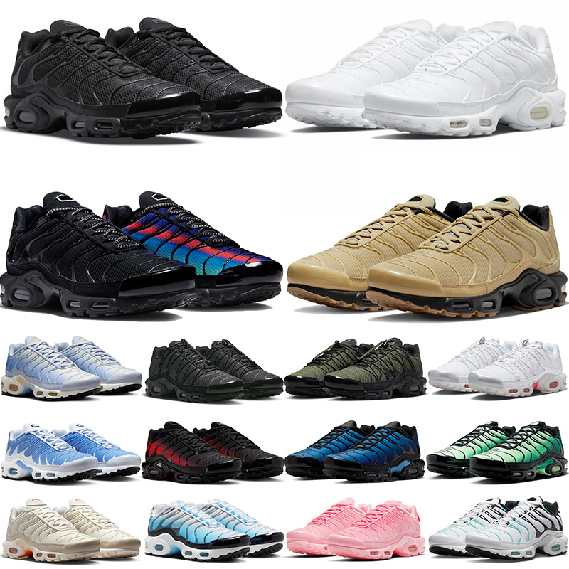 designer running tn shoes men women triple black white fuchsia dream psychic pink university blue cool grey outdoor sports runner trianers new