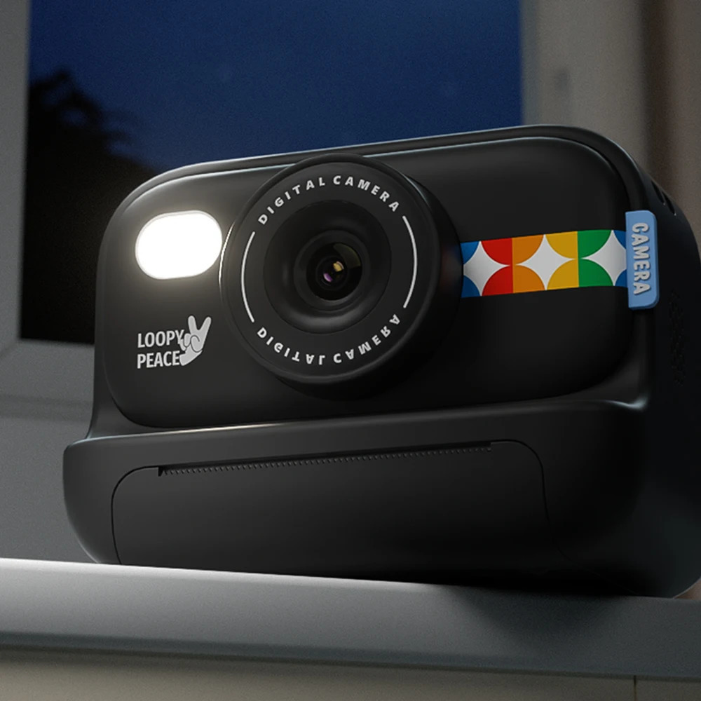 Color Instant Print Camera for kids Christmas Birthday Gifts for Girls Boys HD Digital Video Cameras No Ink Thermal Paper 251114
