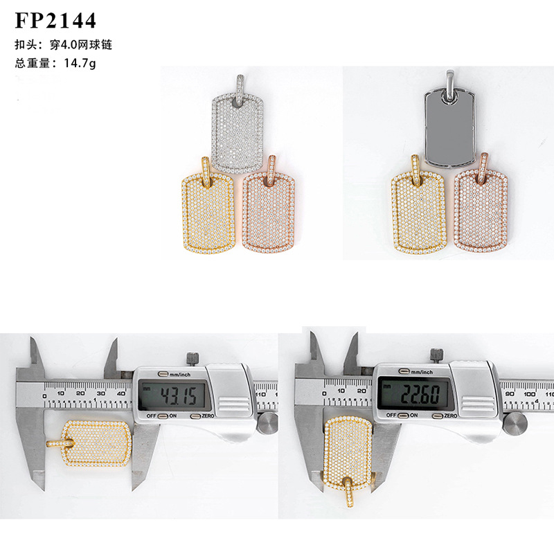 Tennis chain, trendy pendant, moissanite Cuban chain necklace, hip-hop jewelry for men, Gift