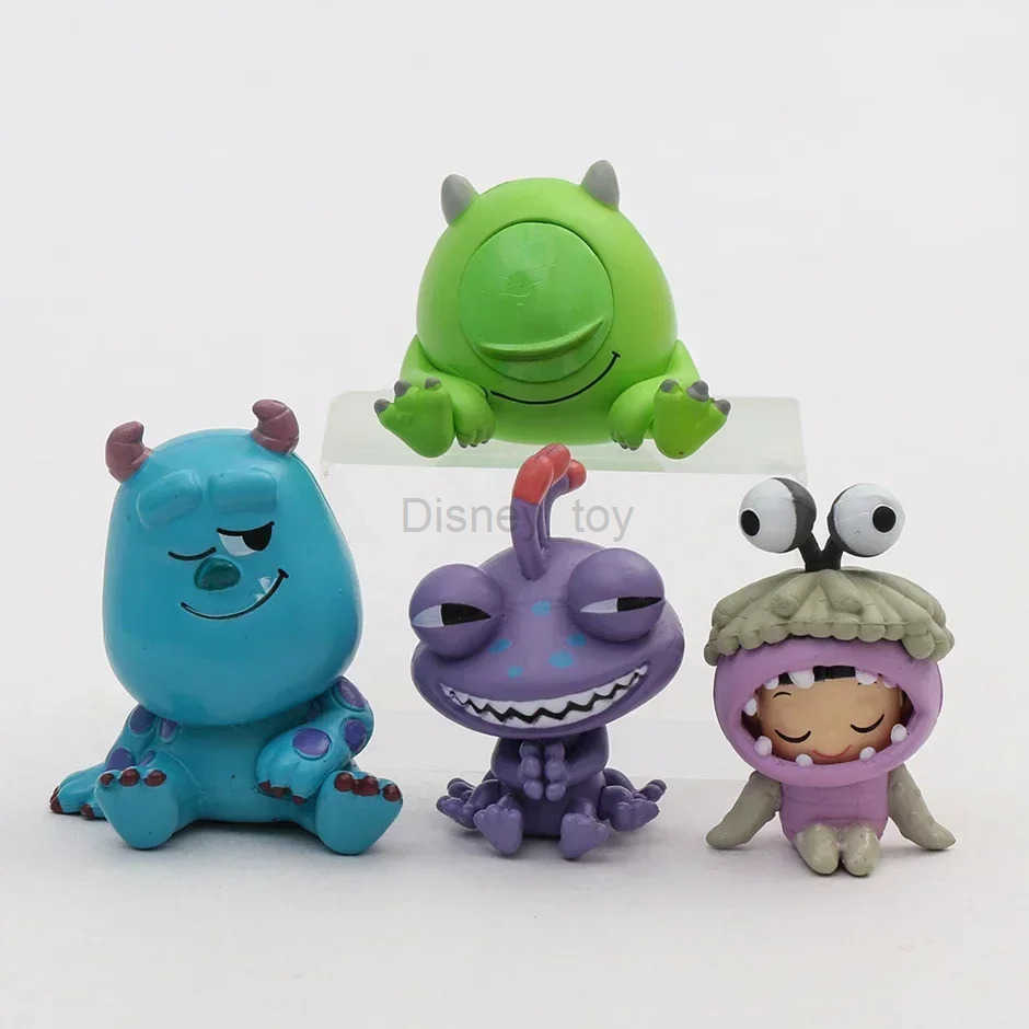 Disney toy Monsters Inc Sullivan Mike Wazowski Randall Boo Cartoon Kawaii Q-Version Doll Shaped Toy Set 4 pieces/set Y2504016