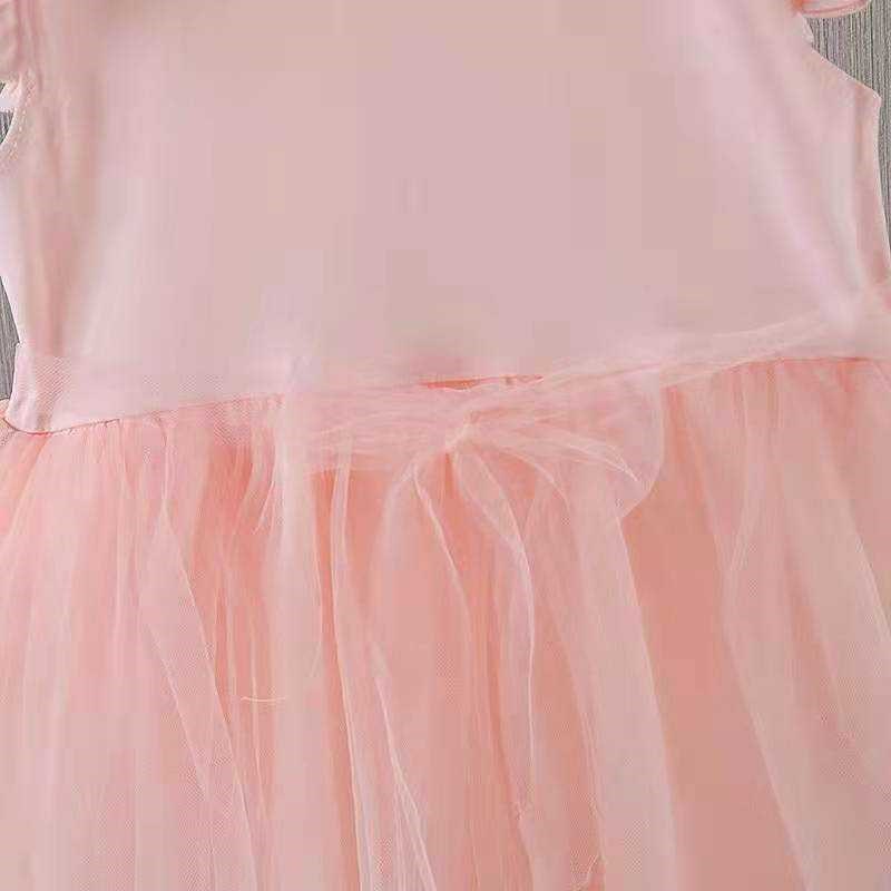DISNEY toddler designer clothes infant designer clothes Frozen Elsa princess summer princess dress mesh dress little girls baby party dress.