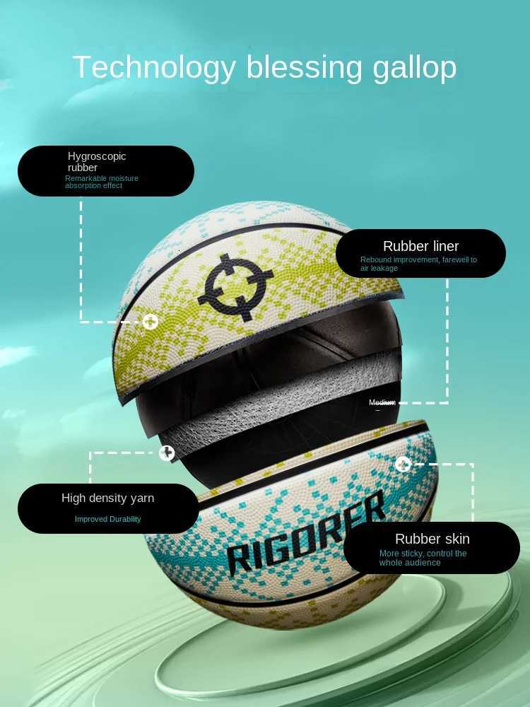 RIGORER Austin Reaves Basketball of the same style Rubber Basketball Size 7 Outdoor Sports Wild Ball Wear-resistant basketballW251115